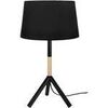 Lampes de bureau Tosel Lampe a poser droit bois naturel et noir Beige Unique. . Maison & D&eacute;co > Lampes de bureau.