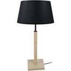 Lampes de bureau Tosel Lampe a poser colonne bois naturel et noir Beige Unique. . Maison & D&eacute;co > Lampes de bureau.