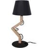 Lampes de bureau Tosel Lampe a poser articul&eacute; bois naturel et noir Beige Unique. . Maison & D&eacute;co > Lampes de bureau.