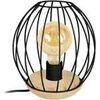 Lampes de bureau Tosel Lampe de chevet filaire bois naturel et noir Beige Unique. . Maison & D&eacute;co > Lampes de bureau.