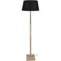 Lampadaires Tosel Lampadaire droit bois naturel et noir Beige Unique. . Maison & D&eacute;co > Lampadaires.