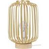 Lampes de bureau Tosel Lampe a poser cylindrique m&eacute;tal naturel et or Beige Unique. . Maison & D&eacute;co > Lampes de bureau.