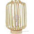 Lampes de bureau Tosel Lampe a poser cylindrique m&eacute;tal naturel et or Beige Unique. . Maison & D&eacute;co > Lampes de bureau.