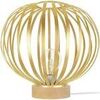 Lampes de bureau Tosel Lampe a poser globe m&eacute;tal naturel et or Beige Unique. . Maison & D&eacute;co > Lampes de bureau.