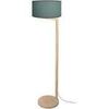 Lampadaires Tosel Lampadaire droit bois naturel et p&eacute;trole Beige Unique. . Maison & D&eacute;co > Lampadaires.