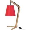 Lampes de bureau Tosel Lampe de chevet arqu&eacute; bois naturel et rouge Beige Unique. . Maison & D&eacute;co > Lampes de bureau.