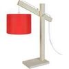 Lampes de bureau Tosel Lampe de bureau articul&eacute; bois naturel et rouge Beige Unique. . Maison & D&eacute;co > Lampes de bureau.