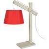 Lampes de bureau Tosel Lampe de bureau articul&eacute; bois naturel et rouge Beige Unique. . Maison & D&eacute;co > Lampes de bureau.