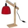 Lampes de bureau Tosel Lampe de bureau articul&eacute; bois naturel et rouge Beige Unique. . Maison & D&eacute;co > Lampes de bureau.