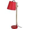 Lampes de bureau Tosel Lampe de bureau articul&eacute; bois naturel et rouge Beige Unique. . Maison & D&eacute;co > Lampes de bureau.