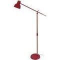 Lampadaires Tosel lampadaire liseuse articul&eacute; bois naturel et rouge Beige Unique. . Maison & D&eacute;co > Lampadaires. Grenoble