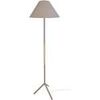 Lampadaires Tosel Lampadaire droit bois naturel et taupe Beige Unique. . Maison & D&eacute;co > Lampadaires.