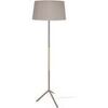 Lampadaires Tosel Lampadaire droit bois naturel et taupe Beige Unique. . Maison & D&eacute;co > Lampadaires.