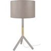 Lampes de bureau Tosel Lampe a poser droit bois naturel et taupe Beige Unique. . Maison & D&eacute;co > Lampes de bureau.