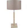 Lampes de bureau Tosel Lampe a poser colonne bois naturel et taupe Beige Unique. . Maison & D&eacute;co > Lampes de bureau.