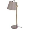 Lampes de bureau Tosel Lampe de bureau articul&eacute; bois naturel et taupe Beige Unique. . Maison & D&eacute;co > Lampes de bureau.