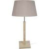 Lampes de bureau Tosel Lampe a poser colonne bois naturel et taupe Beige Unique. . Maison & D&eacute;co > Lampes de bureau.