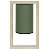 Lustres, suspensions et plafonniers Tosel Suspension carr&eacute; bois naturel et vert Beige Unique. . Maison & D&eacute;co > Lustres, suspensions et plafonniers.