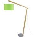 Lampadaires Tosel Lampadaire arqu&eacute; bois naturel et vert Beige Unique. . Maison & D&eacute;co > Lampadaires. Grenoble