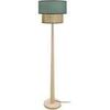 Lampadaires Tosel Lampadaire droit bois naturel et vert Beige Unique. . Maison & D&eacute;co > Lampadaires.