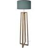 Lampadaires Tosel Lampadaire colonne bois naturel et vert Beige Unique. . Maison & D&eacute;co > Lampadaires.