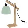 Lampes de bureau Tosel Lampe de bureau articul&eacute; bois naturel et vert Beige Unique. . Maison & D&eacute;co > Lampes de bureau.