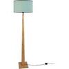 Lampadaires Tosel Lampadaire droit bois naturel et vert Beige Unique. . Maison & D&eacute;co > Lampadaires.