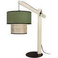 Lampes de bureau Tosel Lampe a poser articul&eacute; bois naturel et vert kaki Beige Unique. . Maison & D&eacute;co > Lampes de bureau. Grenoble