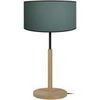 Lampes de bureau Tosel Lampe a poser droit bois naturel et vert p&eacute;trole Beige Unique. . Maison & D&eacute;co > Lampes de bureau.