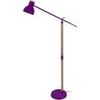 Lampadaires Tosel lampadaire liseuse articul&eacute; bois naturel et violet Beige Unique. . Maison & D&eacute;co > Lampadaires.