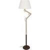 Lampadaires Tosel Lampadaire articul&eacute; bois naturel marron et &eacute;cru Beige Unique. . Maison & D&eacute;co > Lampadaires.