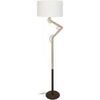 Lampadaires Tosel Lampadaire articul&eacute; bois naturel marron et &eacute;cru Beige Unique. . Maison & D&eacute;co > Lampadaires.