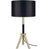 Lampes de bureau Tosel Lampe a poser tr&eacute;pied bois naturel,noir Beige Unique. . Maison & D&eacute;co > Lampes de bureau.