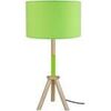 Lampes de bureau Tosel Lampe a poser tr&eacute;pied bois naturel,vert et blanc Beige Unique. . Maison & D&eacute;co > Lampes de bureau.