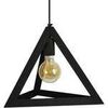 Lustres, suspensions et plafonniers Tosel Suspension g&eacute;om&eacute;trique bois noir Noir Unique. . Maison & D&eacute;co > Lustres, suspensions et plafonniers.