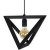 Lustres, suspensions et plafonniers Tosel Suspension g&eacute;om&eacute;trique bois noir Noir Unique. . Maison & D&eacute;co > Lustres, suspensions et plafonniers.