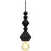 Lustres, suspensions et plafonniers Tosel Suspension cylindrique bois noir Noir Unique. . Maison & D&eacute;co > Lustres, suspensions et plafonniers.