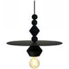 Lustres, suspensions et plafonniers Tosel Suspension cylindrique bois noir Noir Unique. . Maison & D&eacute;co > Lustres, suspensions et plafonniers.
