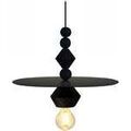 Lustres, suspensions et plafonniers Tosel Suspension cylindrique bois noir Noir Unique. . Maison & D&eacute;co > Lustres, suspensions et plafonniers.