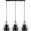 Lustres, suspensions et plafonniers Tosel Lustre bar m&eacute;tal noir Noir Unique. . Maison & D&eacute;co > Lustres, suspensions et plafonniers.