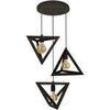 Lustres, suspensions et plafonniers Tosel Lustre grappe bois noir Noir Unique. . Maison & D&eacute;co > Lustres, suspensions et plafonniers.