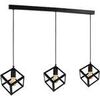 Lustres, suspensions et plafonniers Tosel Lustre bar m&eacute;tal noir Noir Unique. . Maison & D&eacute;co > Lustres, suspensions et plafonniers.