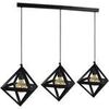 Lustres, suspensions et plafonniers Tosel Lustre bar m&eacute;tal noir Noir Unique. . Maison & D&eacute;co > Lustres, suspensions et plafonniers.