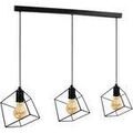 Lustres, suspensions et plafonniers Tosel Lustre bar m&eacute;tal noir Noir Unique. . Maison & D&eacute;co > Lustres, suspensions et plafonniers.