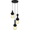Lustres, suspensions et plafonniers Tosel Lustre cylindrique bois noir Noir Unique. . Maison & D&eacute;co > Lustres, suspensions et plafonniers.