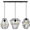 Lustres, suspensions et plafonniers Tosel Lustre bar m&eacute;tal noir Noir Unique. . Maison & D&eacute;co > Lustres, suspensions et plafonniers.
