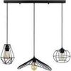 Lustres, suspensions et plafonniers Tosel Lustre bar m&eacute;tal noir Noir Unique. . Maison & D&eacute;co > Lustres, suspensions et plafonniers.