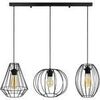 Lustres, suspensions et plafonniers Tosel Lustre bar m&eacute;tal noir Noir Unique. . Maison & D&eacute;co > Lustres, suspensions et plafonniers.