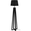 Lampadaires Tosel Lampadaire colonne bois noir Noir Unique. . Maison & D&eacute;co > Lampadaires.