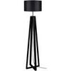 Lampadaires Tosel Lampadaire colonne bois noir Noir Unique. . Maison & D&eacute;co > Lampadaires.